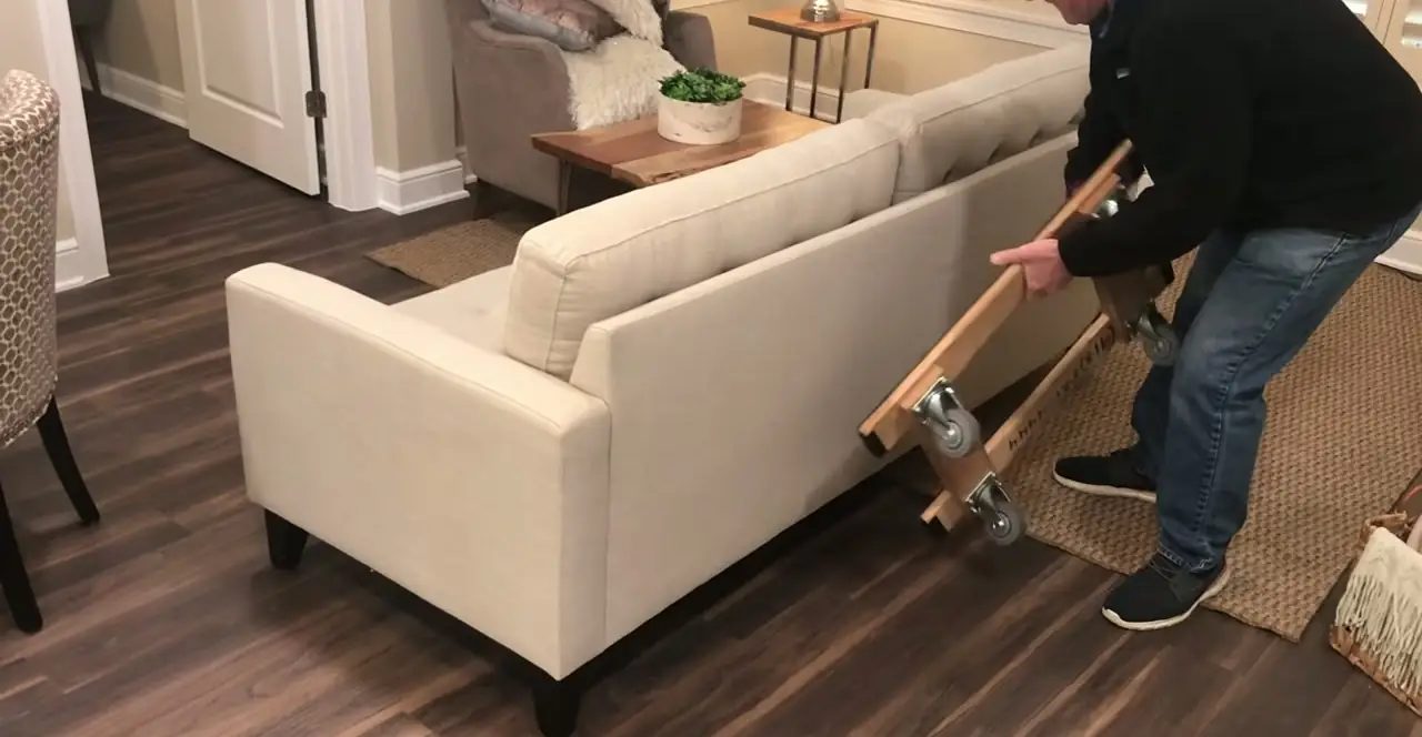 Careful furniture handling